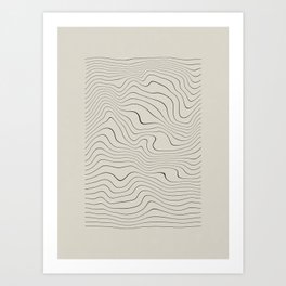 Line Distortion #1 Art Print