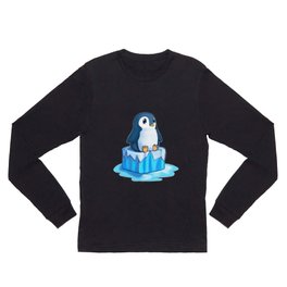 Penguin on Ice Long Sleeve T Shirt