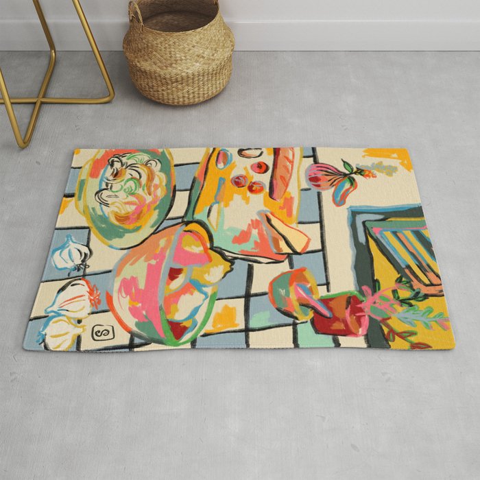 BREAD AND PASTA LOVE  Rug