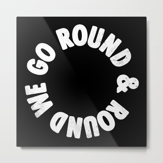 Round & Round Metal Print