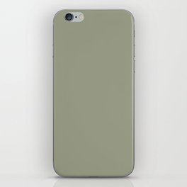 Moss Green Solid Color Hue Shade - Patternless iPhone Skin