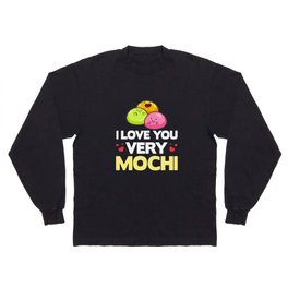 Mochi Ice Cream Donut Rice Cake Balls Long Sleeve T-shirt