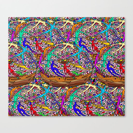 Kamasutra Donut Party Canvas Print