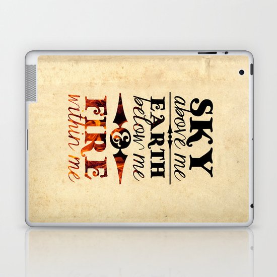 Sky Earth Fire Laptop & iPad Skin
