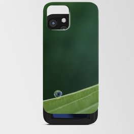 a drop on green iPhone Card Case