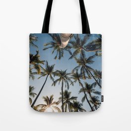 Skyview Palm Trees Tote Bag