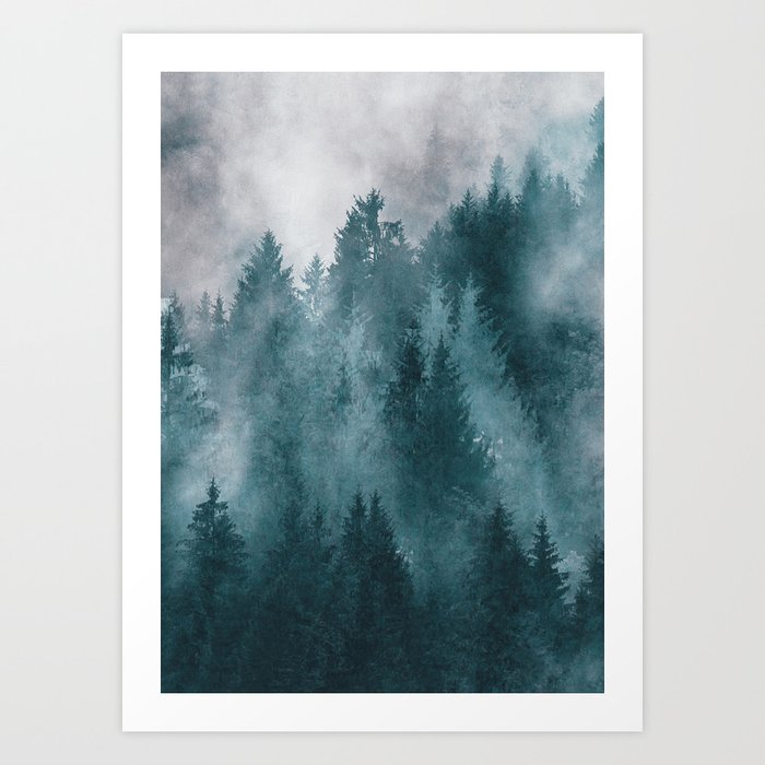Foggy Forest 4 Art Print