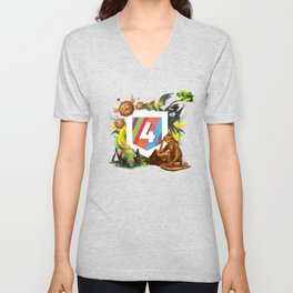 4TheWords Monsters V Neck T Shirt