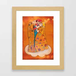 Just Before The Kiss Framed Art Print