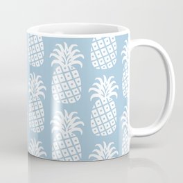Mid Century Modern Pineapple Pattern Light Blue Mug