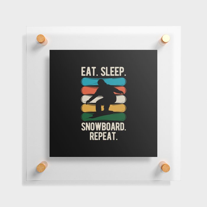 Funny Snowboard Snowboarding Floating Acrylic Print