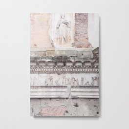 Minerva Temple - Rome Forum Architecture Photography Metal Print | Wisdom, Mythology, Digital, Pink, Ruins, Architecture, Goddess, Rome, Roman, Feminist 