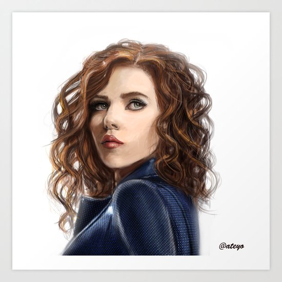 Black Widow....Avengers....Marvel.... Art Print