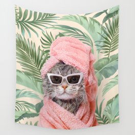 BEVERLY HILLS CAT Wall Tapestry