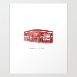 Hampstead station - Hampstead project Art Print