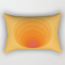 Sun Spiral | Bauhaus I Rectangular Pillow