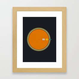 Solar System View Framed Art Print