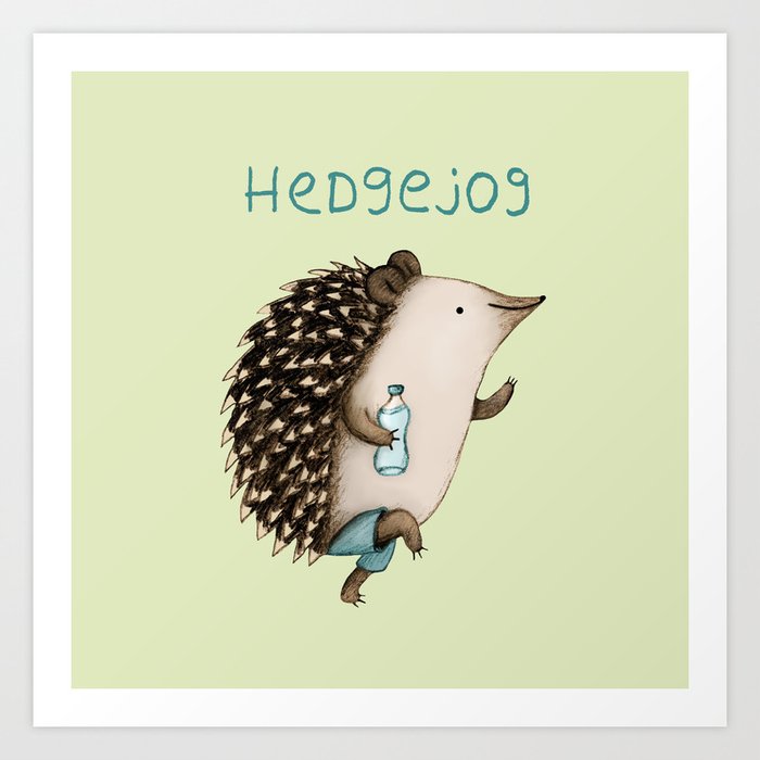 Hedgejog Art Print