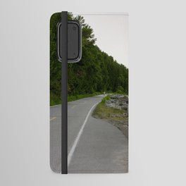 Lake Michigan and a Bicycle only Highway on Mackinac Island Android Wallet Case