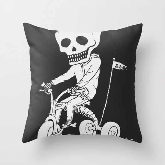 Death Kid Bone Ride Throw Pillow