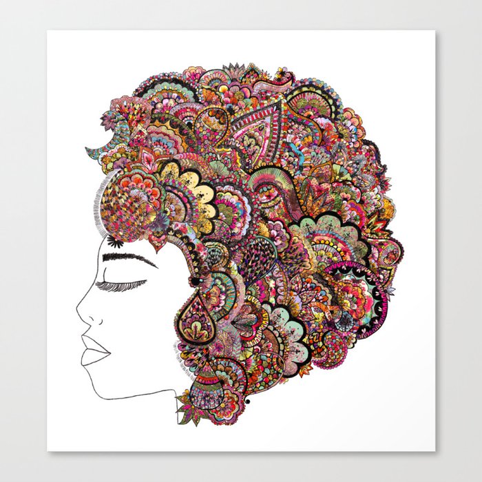 Her Hair - Les Fleur Edition Canvas Print