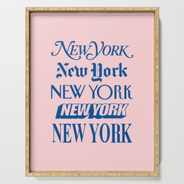 I Heart New York City Black and White New York Poster I Love NYC Design home wall decor  Serving Tray