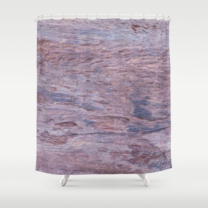 Closeup beautiful surface of old wooden, background texture Shower Curtain