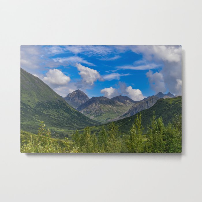 Mountains on Hatcher Pass Road, Mat-Su Valley, Alaska Metal Print