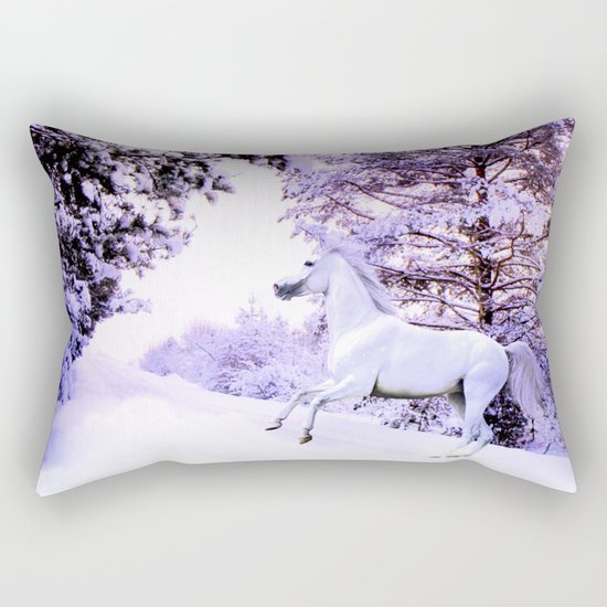 snow beauty Rectangular Pillow
