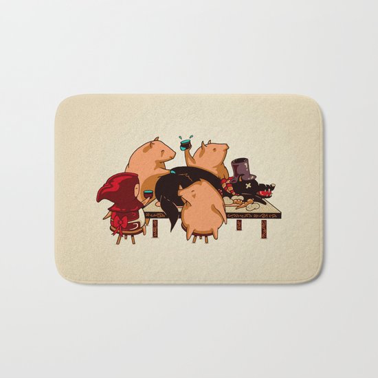 Dinner With Friends Bath Mat