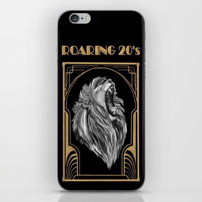 Golden Age of the Roaring 20's Lion iPhone Skin