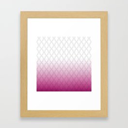 Trellis - Pink Ombre Framed Art Print