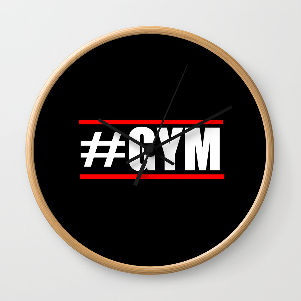 Gym Funny Gym Quotes And Fitness Stuff Wall Clock By Getshorty
