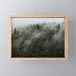Pacific Northwest Foggy Forest Framed Mini Art Print