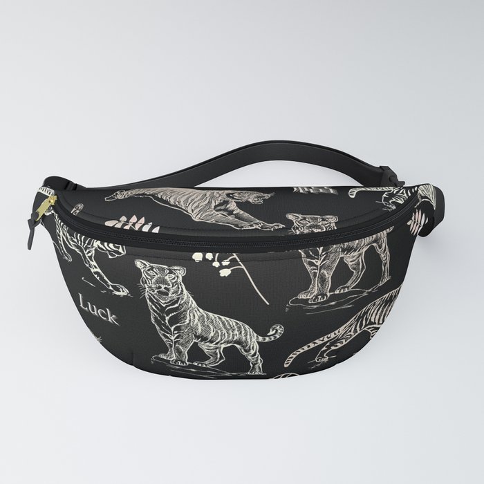 Tigers (Black) | A Sign of Strength and Power Fanny Pack