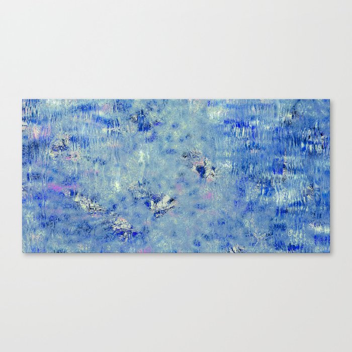 Water Blue Shapes Canvas Print