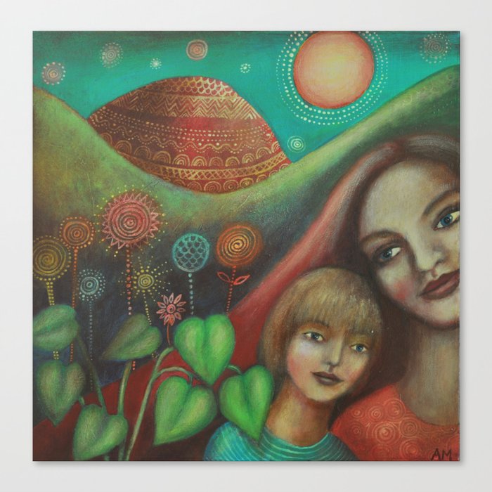 Brother And Sister Canvas Print By Alicemason Society6