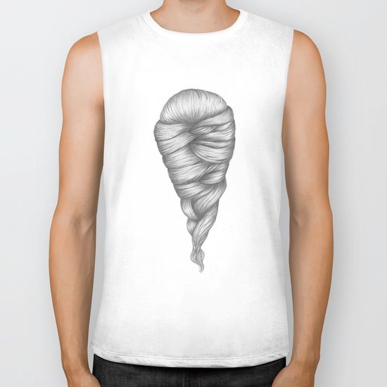 BRAID I - pencil illustration Biker Tank