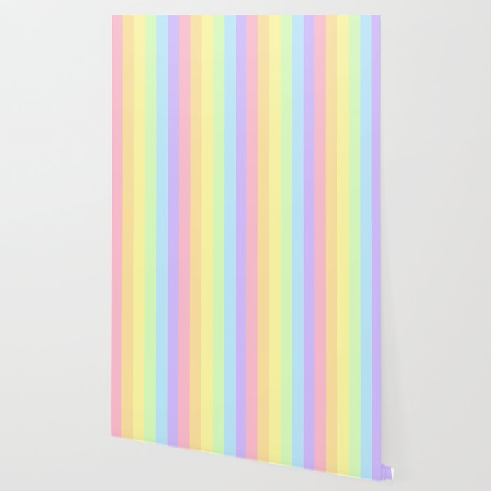 Pastel Rainbow Wallpaper By Jleslie Society6