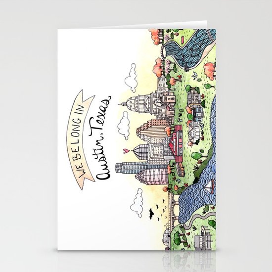 We Belong in Austin Stationery Cards