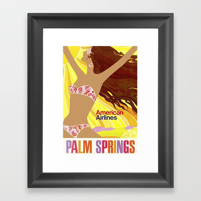 Palm Spring Travel Framed Art Print