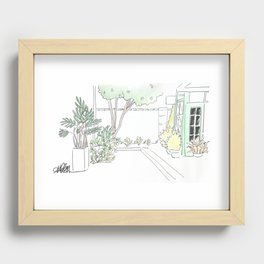 The Courtyard Recessed Framed Print
