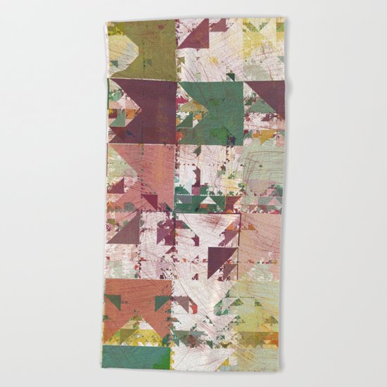 Aztec Vintage Pattern 12 Beach Towel