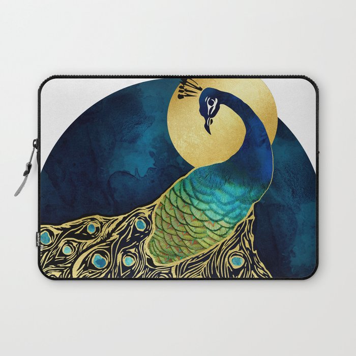 Golden Peacock Laptop Sleeve