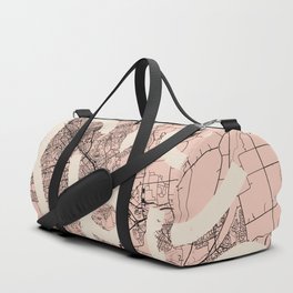 Canada - Kitchener MAP - Artistic City Drawing Duffle Bag