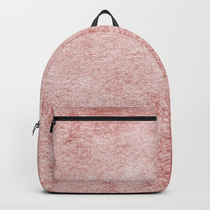 Velvet pink backpack store