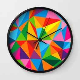 Full Color lowpoly artwork Wall Clock