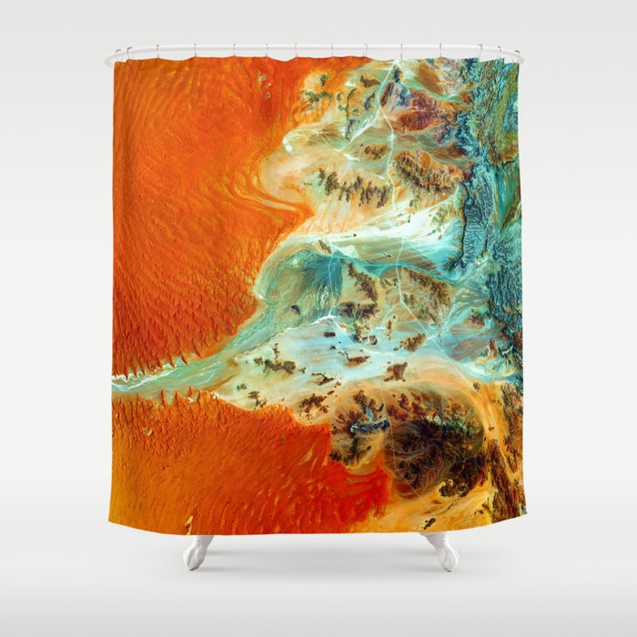 The Oasis (Color) Shower Curtain