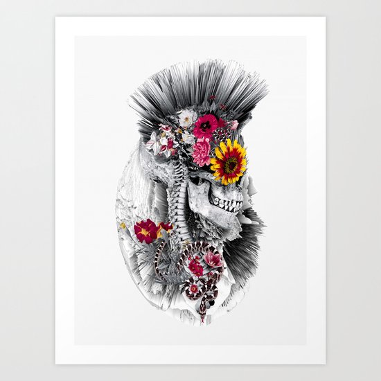 Momento Mori Punk Art Print