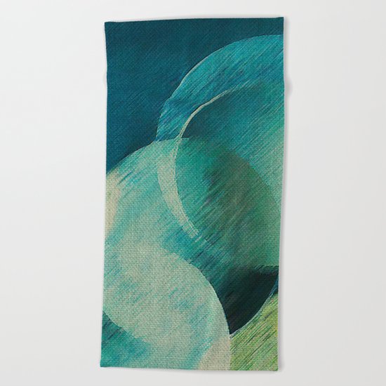 The Phases of the Blue Moons Beach Towel